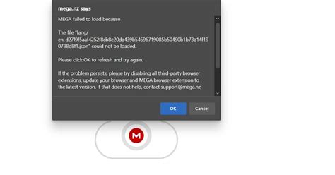 mega nz temporary error.